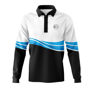 Chemise de pêche pour homme à manches longues en coton/polyester de haute qualité - Personnalisable, respirante et durable, nouvelle mode - Product Image 1