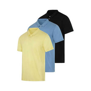 Camisa de Golf Casual para Hombre, Antiarrugas, de Punto Sólido, Manga Corta, Ligera, Elástica, Personalizable para Verano - Product Image 6