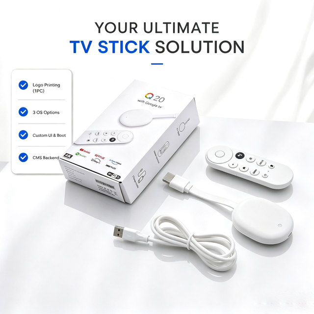 Q20 Wireless Streaming Media TV Stick Android 12 H618 Quad Core 4K HDR BT 5.0 Remote 5G Dual WiFi 2GB 16GB Smart TV Box