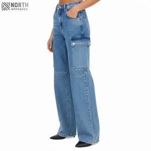 2025 femmes haute qualité coton Fiber Flare Denim pantalon respirant décontracté Streetwear Sexy broderie polyvalent à la mode - Product Image 6