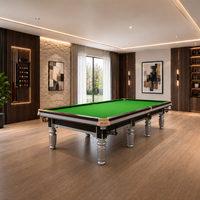Tables de billard russes de luxe avec dalles d'ardoise de 45 mm d'épaisseur, accessoires complets de haute qualité, 10 pieds/12 pieds
