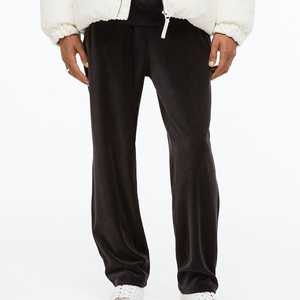 Logo personnalisé Pantalons de survêtement Private Label Slim Fit Polyester Workout Skinny Fitness Technique brodée à motif droit - Product Image 2