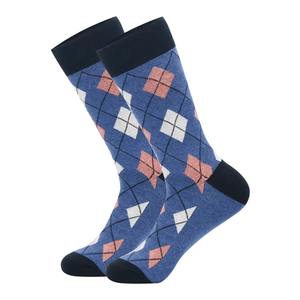 Calcetines de algodón 100% para hombre con estampado de logotipo personalizado, transpirables, suaves, cálidos, de longitud media, a la moda, estirables, antibacterianos para la temporada de otoño - Product Image 6