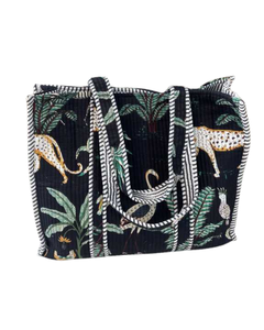 Sac fourre-tout réutilisable en coton 100% fait main, matelassé, écologique, durable, avec longue poignée, fermeture éclair et option de logo personnalisé - Product Image 1