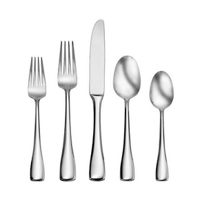 Cubiertos plateados de acero inoxidable para uso diario, juego de cubiertos de titanio y plata tradicional, seguro y saludable, gran oferta - Product Image 1