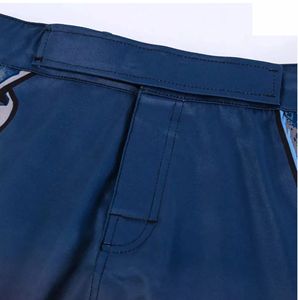 Shorts de MMA personnalisés en gros pour hommes - Tissu extensible léger et respirant, lavé, pour la boxe, le grappling, l'entraînement en salle de sport - Product Image 4