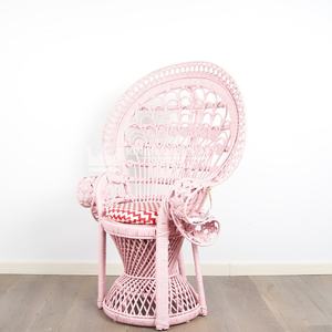 เก้าอี้พับได้ลายนกยูงหวายสำหรับเด็กเก้าอี้ทรงสูงสำหรับใช้ในบ้านและงานปาร์ตี้ขายดีในสหรัฐอเมริกา - Product Image 3