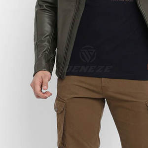 Chaqueta de Cuero para Hombre, Ligera, Transpirable, para Uso en Exteriores, de Invierno, Precio Económico, Venta al Por Mayor - Product Image 5