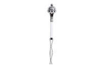 Bâton de majorette professionnel en acier inoxydable plaqué or avec tête lisse, design personnalisé, pour fanfare TUBA, 60 pouces