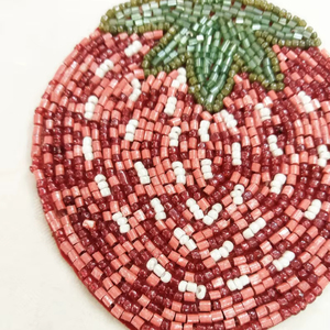 Posavasos con cuentas de vidrio hechos a mano-Clásico con respaldo de poliéster (4x4 pulgadas) Portátil para iglesia y regalos religiosos - Product Image 3