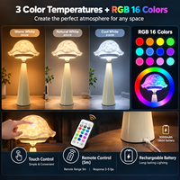 Nouvelle Lampe de Table Méduse 2026 avec Projection d'Ondulations d'Eau, Veilleuse Tactile et Télécommande pour Décoration Intérieure