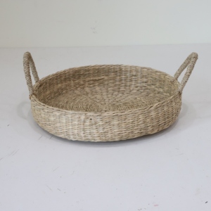 Luxury Eco-Friendly Round <b>Seagrass</b> <b>Storage</b> <b>Basket</b> with Multifunction Design for Multi-Purpose Use - Product Image 4