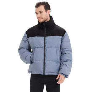 Veste matelassée pour homme très vendue, 100% coton, rembourrage en polyester, col montant, fermeture éclair, impression de logo personnalisée - Product Image 5