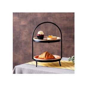 <b>Wedding</b> <b>Cake</b> Display Stand Rustic Pedestal Wooden Blank <b>Cake</b> Tools <b>Cake</b> Stand - Product Image 2