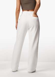 Custom <b>Women's</b> Crop Crew & Jogger <b>Shorts</b> Set Solid <b>White</b> High Quality 100% Cotton Breathable Fabric Two Piece Made in Pakistan - Product Image 4