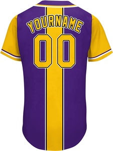 เสื้อเจอร์ซีย์เบสบอลพิมพ์ลาย,เสื้อกีฬาเครื่องแบบทีมเบสบอล Sublimated สำหรับผู้ชายผู้หญิง - Product Image 6
