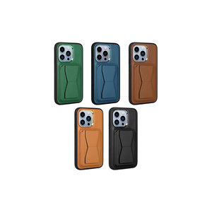 Étui portefeuille Netzy Premium en cuir PU vert foncé pour iPhone 12 Pro avec porte-cartes et support intégré - Product Image 2