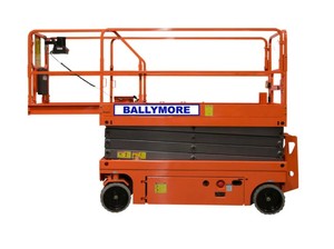 Plateforme élévatrice à ciseaux motorisée Ballymore DMSL-26, hauteur de travail disponible, en vente - Product Image 4