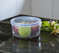 Ronde Plastic Voedsel Container Food Grade Bpa Gratis Hoge Kwaliteit Ronde Container Plastic Deli Voedsel Opslag Containers Te Koop