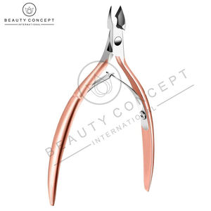 High Quality Stainless Steel Cuticle Nail Nipper with Wide Jaw Opening and Curved Blade-Beauty Concept International - Product Image 2