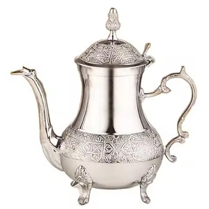 New Design Brass Dallah <b>Coffee</b> and Tea <b>Pot</b> with Handle <b>Metal</b> Arabic Milk Holder Warmer - Product Image 3