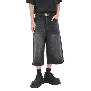 กางเกงยีนส์ขายาวสำหรับผู้ชาย, กางเกงยีนส์เอวกลางเอวขนาดกลางแบบถักซักได้ใส่ได้ทั้งชายและหญิง - Product Image 1