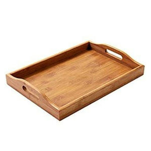 Vajilla de madera decorativa hecha a mano de alta calidad, bandeja para servir alimentos de madera maciza para uso comercial en hoteles - Product Image 3