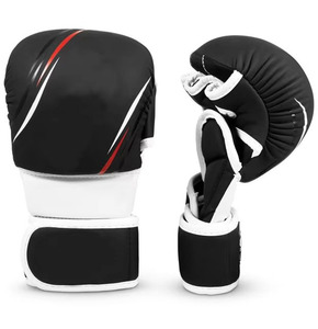 Novedad de 2025, guantes de cuero MMA para hombre, fabricados en fábrica, con cordones, fáciles de usar, transpirables con empuñaduras, precio razonable - Product Image 1