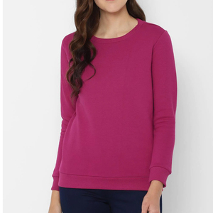 Sweat-shirt surdimensionné à séchage rapide écologique pour femmes Premium Streetwear col rond impression de Logo personnalisé vêtements d'hiver longs - Product Image 5