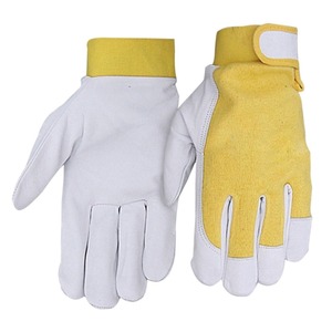 ถุงมือทำงานหนังวัวสำหรับงานหนักถุงมือประกอบมือเพื่อความปลอดภัยวัสดุหนังวัว - Product Image 4