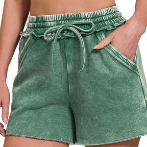 Women Fashion Washed <b>Shorts</b> Vintage Acid Wash Cotton Heavyweight Streetwear Summer Outfit Custom Logo Women's <b>Shorts</b> Factory - Product Image 5