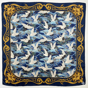 Fashion Custom Satin Printed <b>Scarf</b> Fabric With <b>White</b> Label Branding For Marketing And Wholesale - Product Image 2