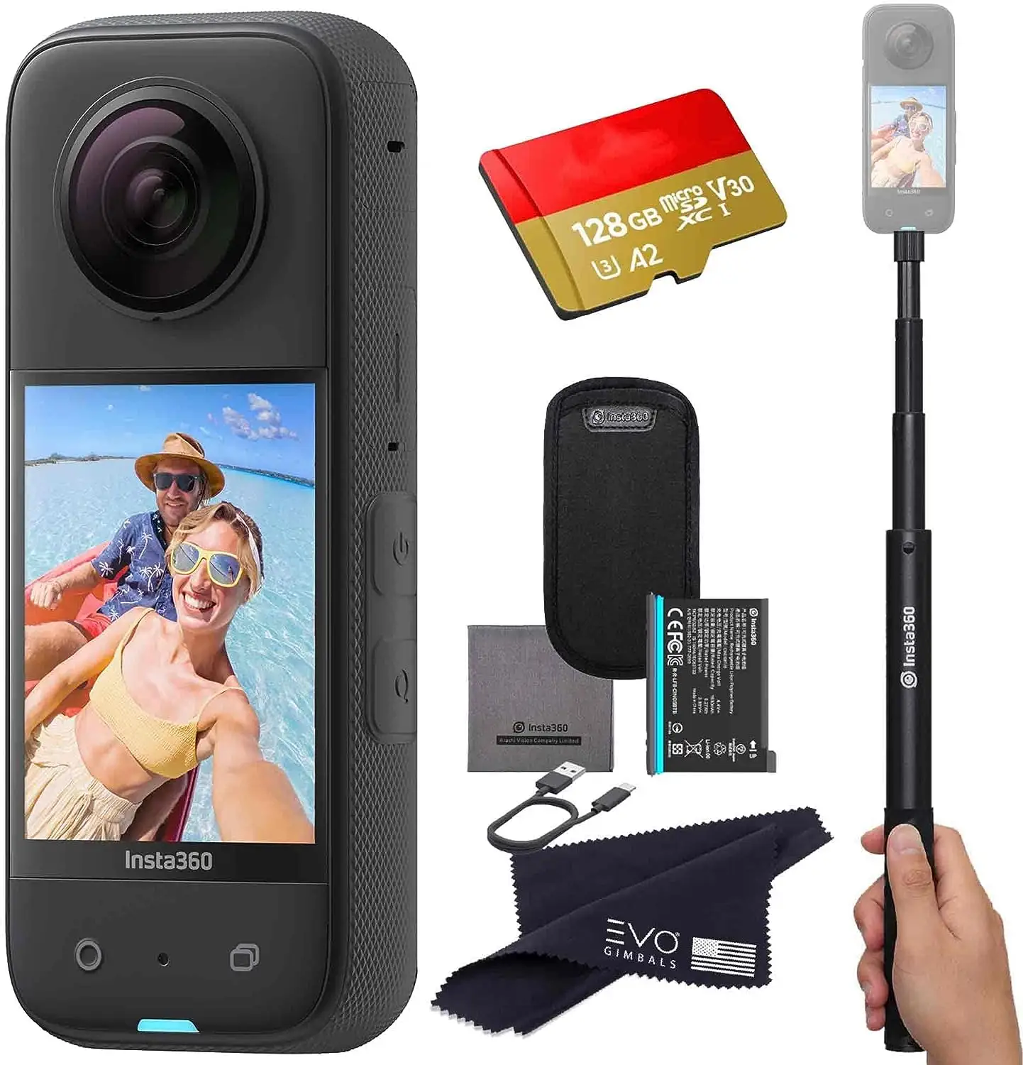 Top Insta 360 X3 hành động máy ảnh 5.7K video 10m không thấm nước flowstate ổn định Insta 360 một x 3 thể thao máy ảnh