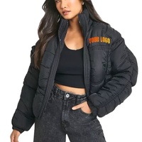 Sexy Damen Wendbare Wasserdichte Crop-Pufferjacke Premium-Qualitätsmaterial Übergroße Lässige Winterkollektion