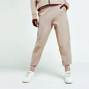 Private Label 72% Cotton 28% Polyester <b>Black</b> Women Tech Fleece Tracksuit Brown Full <b>Zip</b> <b>Hoodie</b> Wholesale in Bulk - Product Image 4