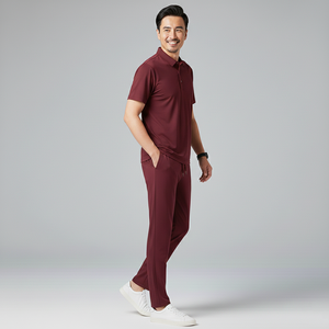 Survêtement thermique uni en coton 100% imperméable brodé avec logo personnalisé pour homme, style plaid, hiver 2 - Product Image 3