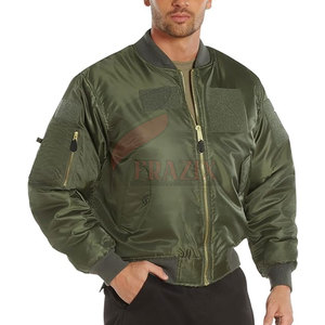 Blouson aviateur en satin à la mode avec patchs personnalisés pour hommes et femmes Blouson aviateur en satin de haute qualité - Product Image 5
