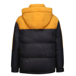Chaqueta acolchada de ajuste suave para hombre de alta calidad con cuello levantado mangas completas cómodas para el invierno - Product Image 2