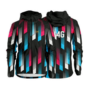 Veste coupe-vent décontractée à capuche unisexe en nylon 100% de haute qualité, personnalisée pour 4 jeux, imperméable, respirante, séchage rapide - Product Image 3