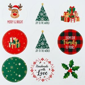 Étiquettes autocollantes en papier rectangulaires imprimées sur mesure pour l'emballage du produit, la promotion de la décoration des cadeaux recyclées biodégradables - Product Image 3