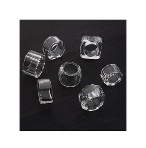 Servilleteros acrílicos antiguos, juego de artesanías decorativas, servilleteros, soporte para servilleteros hechos a mano, pulido brillante - Product Image 3