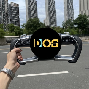 Volant en cuir semi-perforé en fibre de carbone avec LED DOS <span class=keywords><strong>RS</strong></span> pour <span class=keywords><strong>Audi</strong></span> A3 A4 A5 A6 C6 C7 C8 B8 B9 RS3 RS5 RS7 S3 S4 S5 Q3 Q5 Q8 - Product Image 5