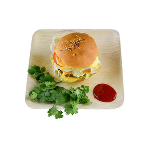 Assiettes carrées écologiques en feuille de palmier biodégradables et compostables jetables de première qualité pour les fêtes et les mariages - Product Image 3