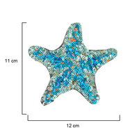 Parche Termoadhesivo de PVC con Lentejuelas de Estrella de Mar para Sombreros, Bolsos, Prendas, Textiles del Hogar y Regalos