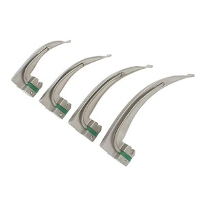 Kit de Intubación con Laringoscopio de Fibra Óptica de Lujo con 9 Hojas, Mangos Rectos y Curvos, Juego de Laringoscopio LED, Material de Acero - Product Image 3