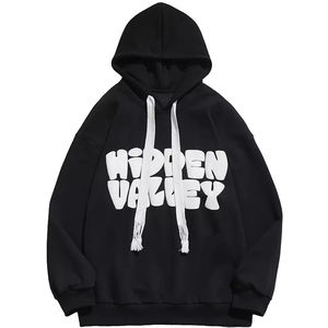 Sweat à capuche décontracté 100 % coton de haute qualité, avec poche, respirant, léger, couleur unie, nouvelle collection hiver - Product Image 2