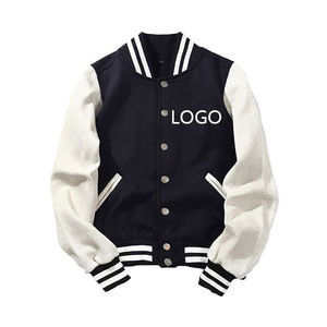 Veste universitaire de baseball basique pour homme en laine avec lettres pour homme Bomber Outwear Baseball Letterman Varisty Jacket - Product Image 1