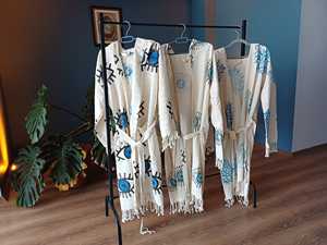 Marzo Expo turco algodón con capucha Albornoz de secado rápido de buena calidad colorido suave hogar playa Spa mejor precio mujeres hombres Bata - Product Image 3