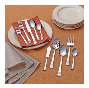 Ensemble de couverts de qualité supérieure de haute qualité 5 pièces en acier inoxydable massif fabriqués à la main couverts d'hôtesse miroir bas quantité minimale de commande finition brillante argentée - Product Image 1