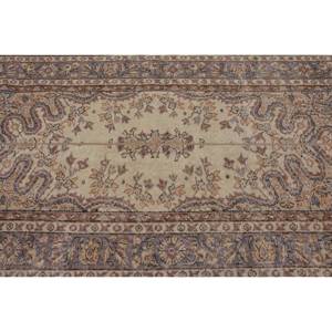 Vintage turc 4x8ft grand tapis classique Beige marron Oasis abstrait Patchwork motif laine Latex pour couloir chambre décor - Product Image 5